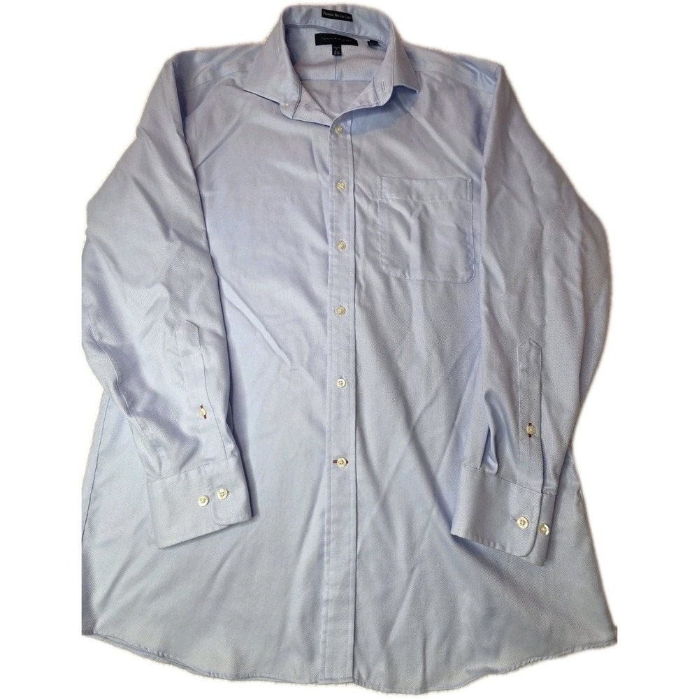 Tommy Hilfiger Shirt Regular Fit Light Blue Non-Iron 15.5 32/33